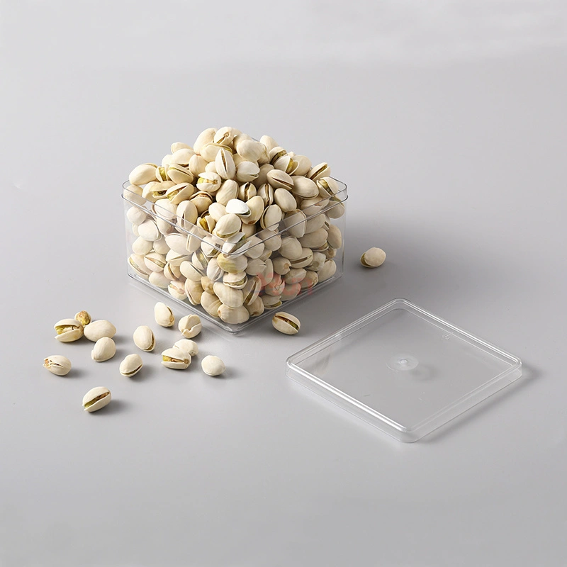 Our various capacities for spices are a great feature of our square plastic boxes, also serving as a perfect Transparent pet food containers and packaging for biscuits solution.